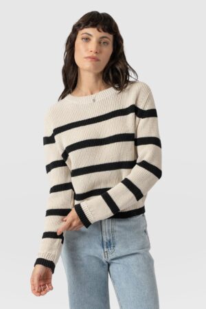 Remy Crop Sweater - Stripe