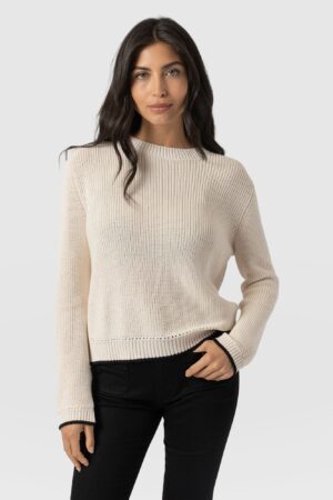 Remy Crop Sweater - Cream