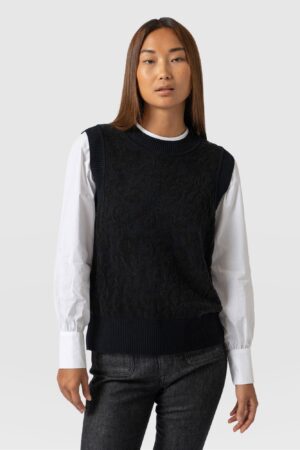 Wren Sleeveless Knit - Black